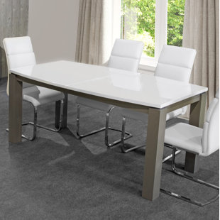 Grey Lacquer Table Wayfair Hurley Extendable Dining Table
