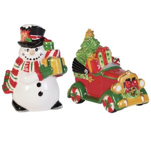 Top Hat Frosty 2 Pieces Salt and Pepper Set