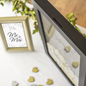 Silver Heart Drop Guest Book