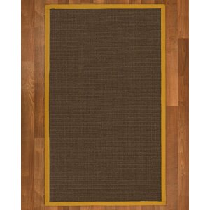 Beck Hand Woven Brown Area Rug