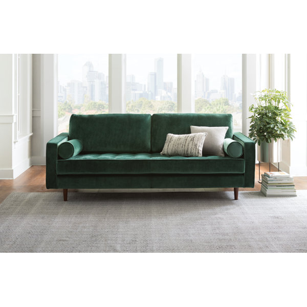 Emerald Green Velvet Sofa | Wayfair