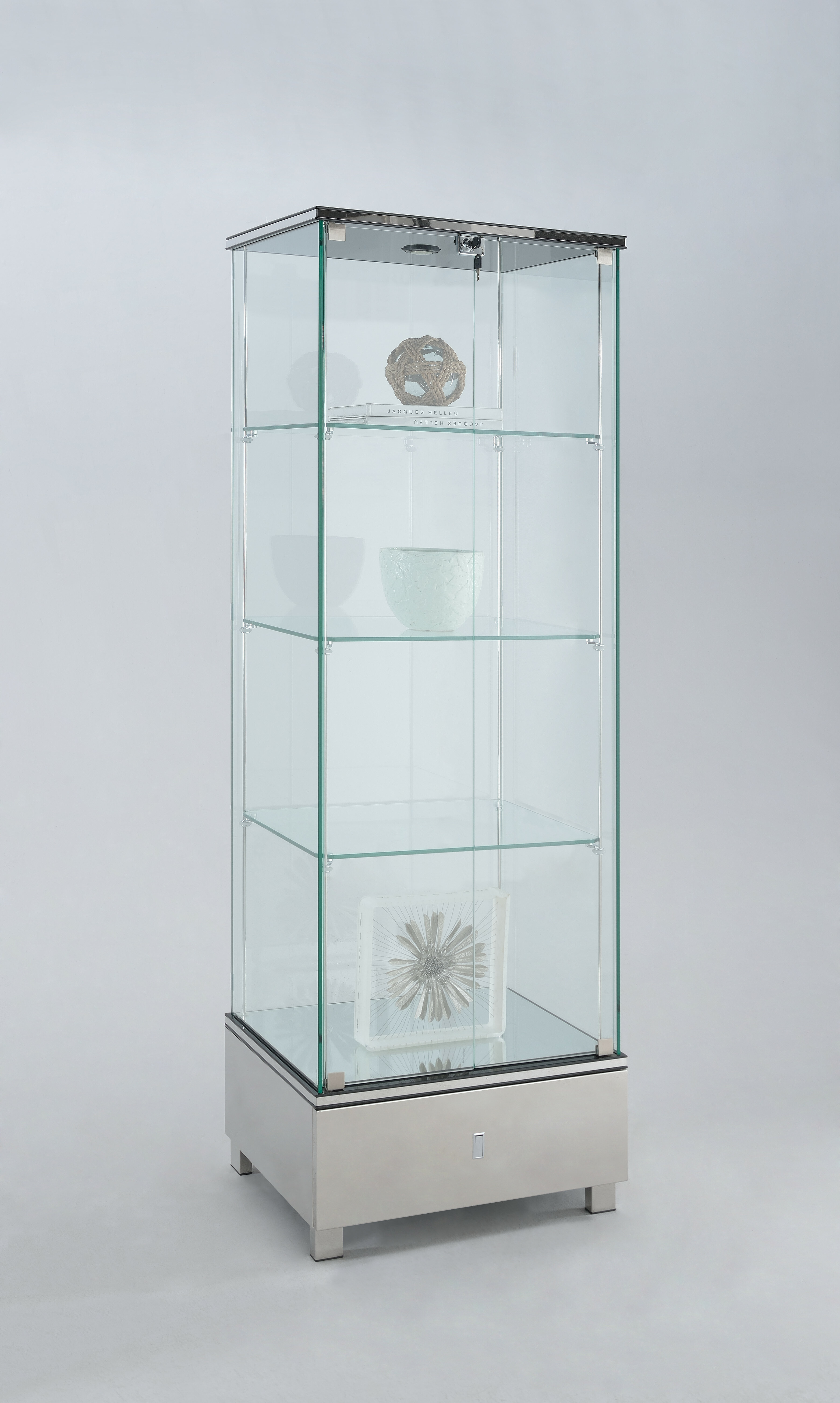 Orren Ellis Play Ball Glass Curio Cabinet Wayfair