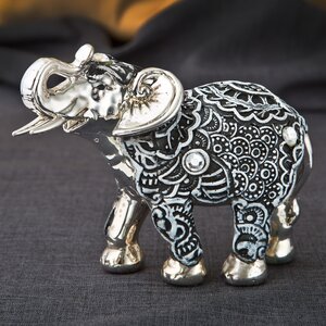 Birgitta Marble Elephant Boho Fiesta Figurine