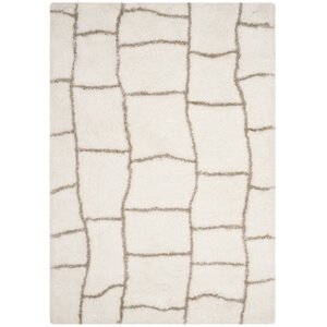 Shead Hand-Tufted Ivory/Silver Area Rug