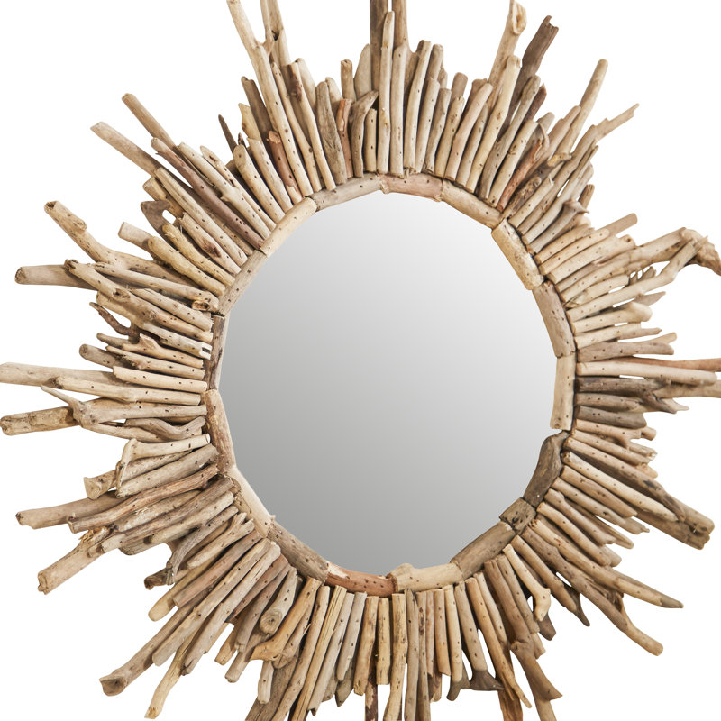 Beachcrest Home Driftwood Sunburst Mirror & Reviews Wayfair