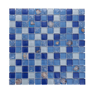 Cobalt Blue Backsplash Tile Wayfair Florida Pool 12 X Gl Mosaic Backsplash Tile In Blue