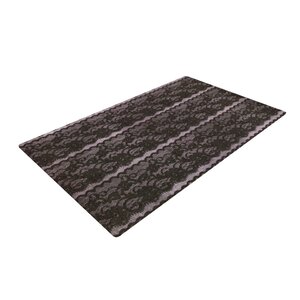 Heidi Jennings Lace Gray/Black Area Rug