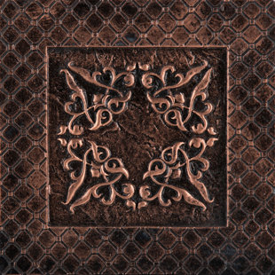 Metal Accent Tiles You Ll Love Wayfair Camelot 4 X Metal Igraine Decorative Accent Tile In Copper