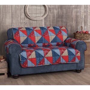 Americana Box Cushion Loveseat Slipcover