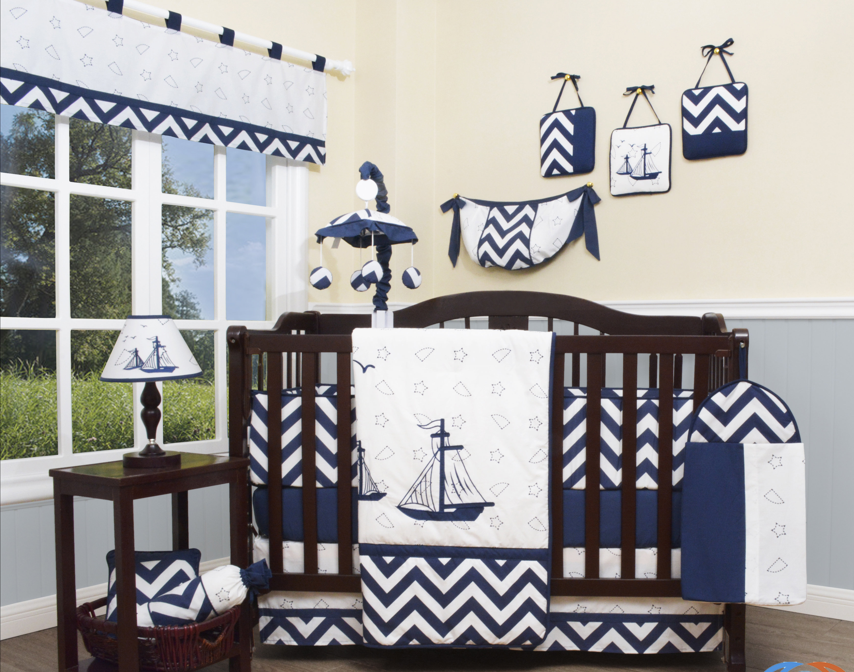 Geenny Explorer Nautical 13 Piece Crib Bedding Set Reviews Wayfair