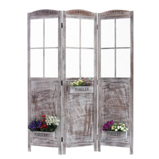 Beach Room Dividers You Ll Love Wayfair Flower Pot Garden 3 Panel Room Divider