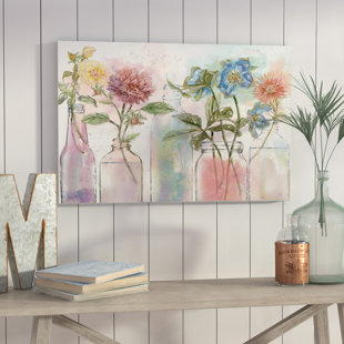 Wall Art You Ll Love Wayfair Vintage Bottle Collection Oil Painting Print