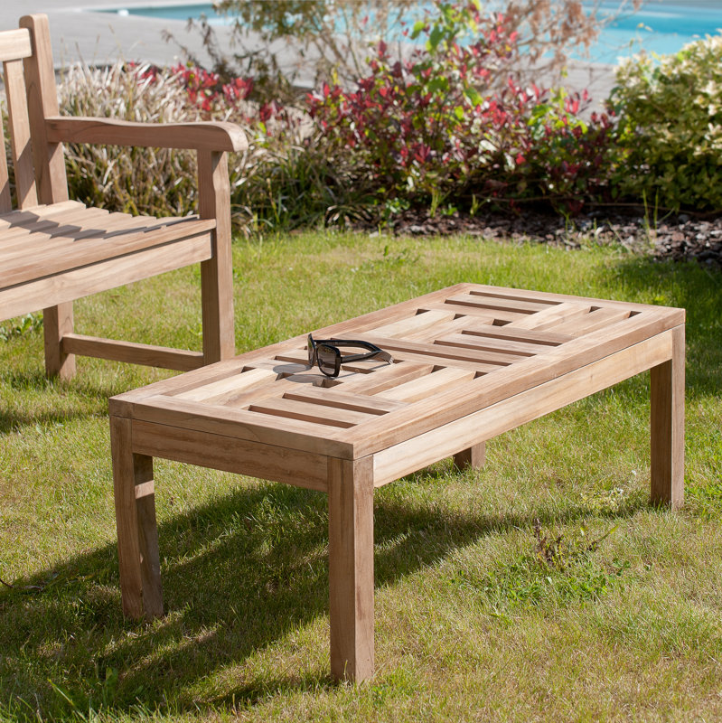 Garten Living Loungetisch Xantippe aus Teak & Bewertungen Wayfair.de