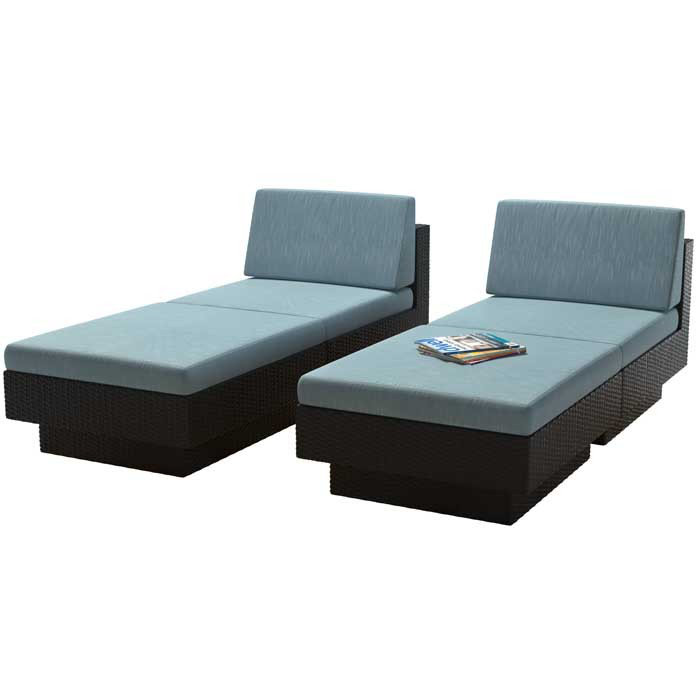 Brayden Studio Jetton Chaise Lounge Set With Cushions Wayfair