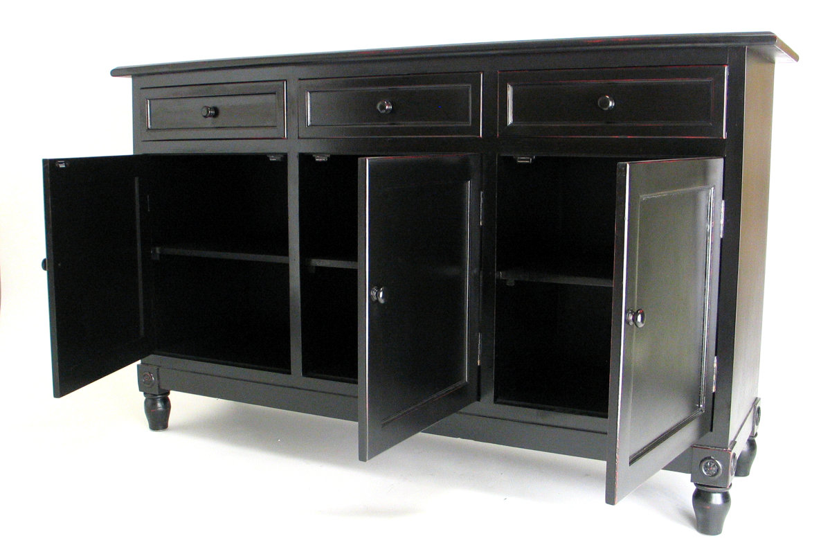 August Grove Leonard 3 Drawer 3 Door Accent Cabinet ...