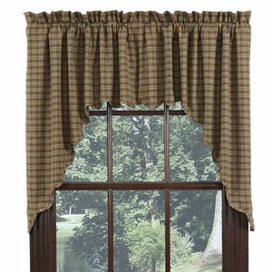 Vernonburg Scalloped Lined Swag Curtain Valance (Set of 2)