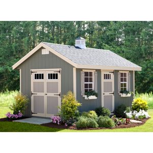 Riverside 10 ft. W x 14 ft. D Wooden Storage Shed