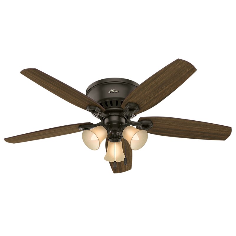 Hunter Fan 52" Builder Low Profile 5-Blade Ceiling Fan ...