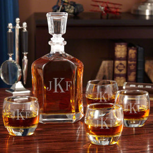 Monogrammed Uptown Personalized 5 Piece Beverage Serving Set