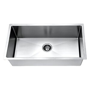 33″ x 18″ Small Radius Single Bowl Kitchen Sink