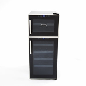 21 Bottle Dual Zone Freestanding Wine Cooler by ..