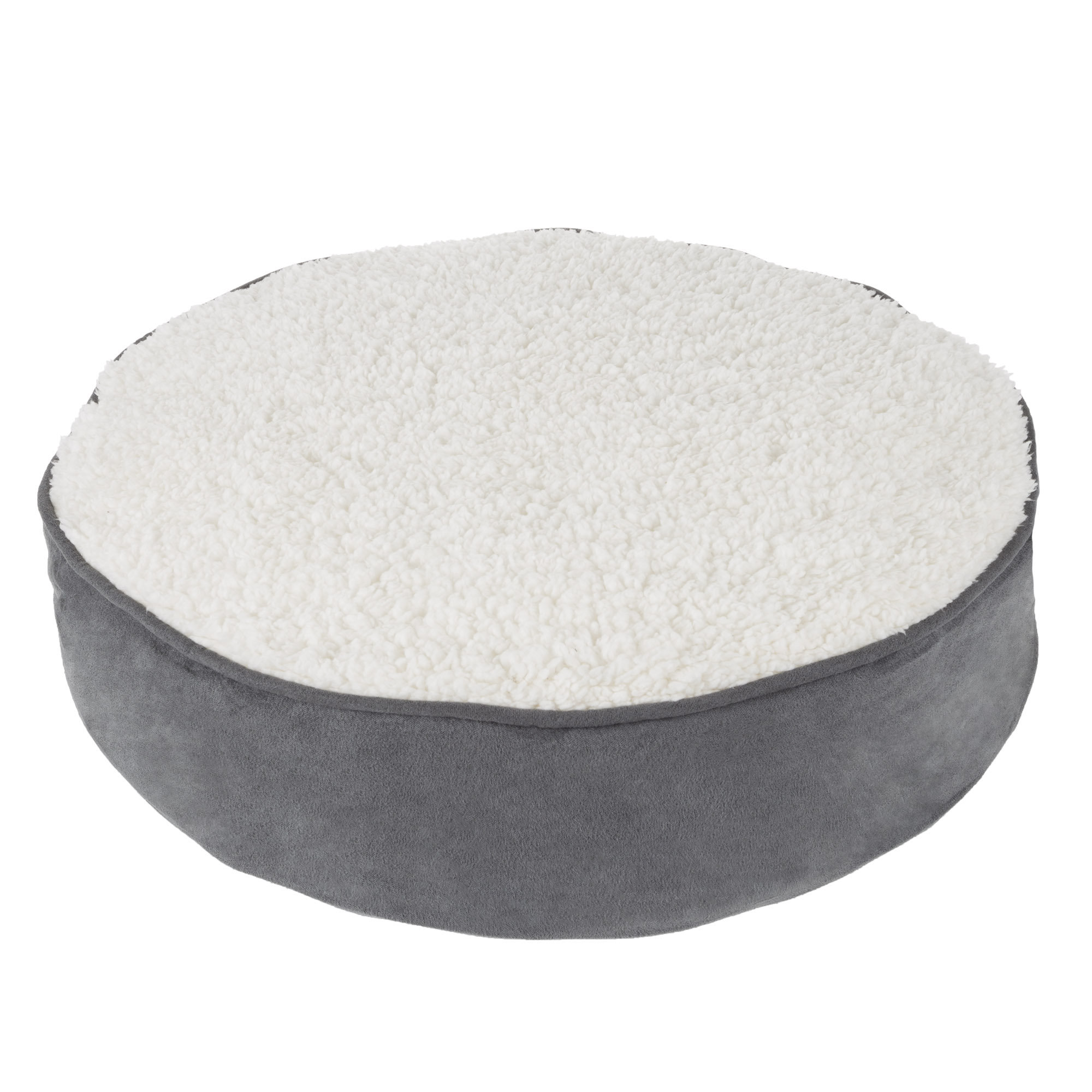 Deena Round Sherpa Memory Foam Pet Pillow Reviews Joss Main