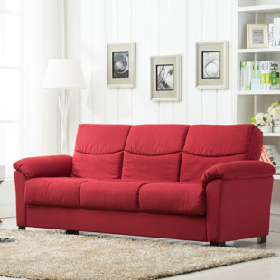 Red Suede Sofa Wayfair Save