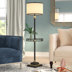 Floor Lamp With Attached Table Wayfair Tyne 60 Floor Lamp
