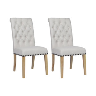 Ring Pull Dining Chairs Wayfair Co Uk Adira Upholstered Dining Chair Set Of 2