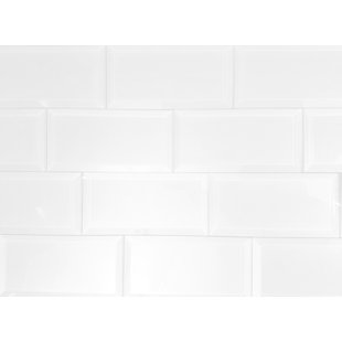 L And Stick Backsplash Tile You Ll Love Wayfair Ca Frosted Elegance 3 X 6 Gl L Stick Subway Tile In White