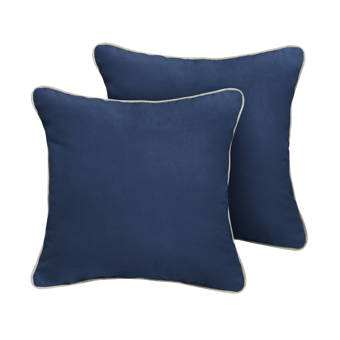 Longshore Tides Ariah Indoor Outdoor Sunbrella Piped Lumbar Pillow