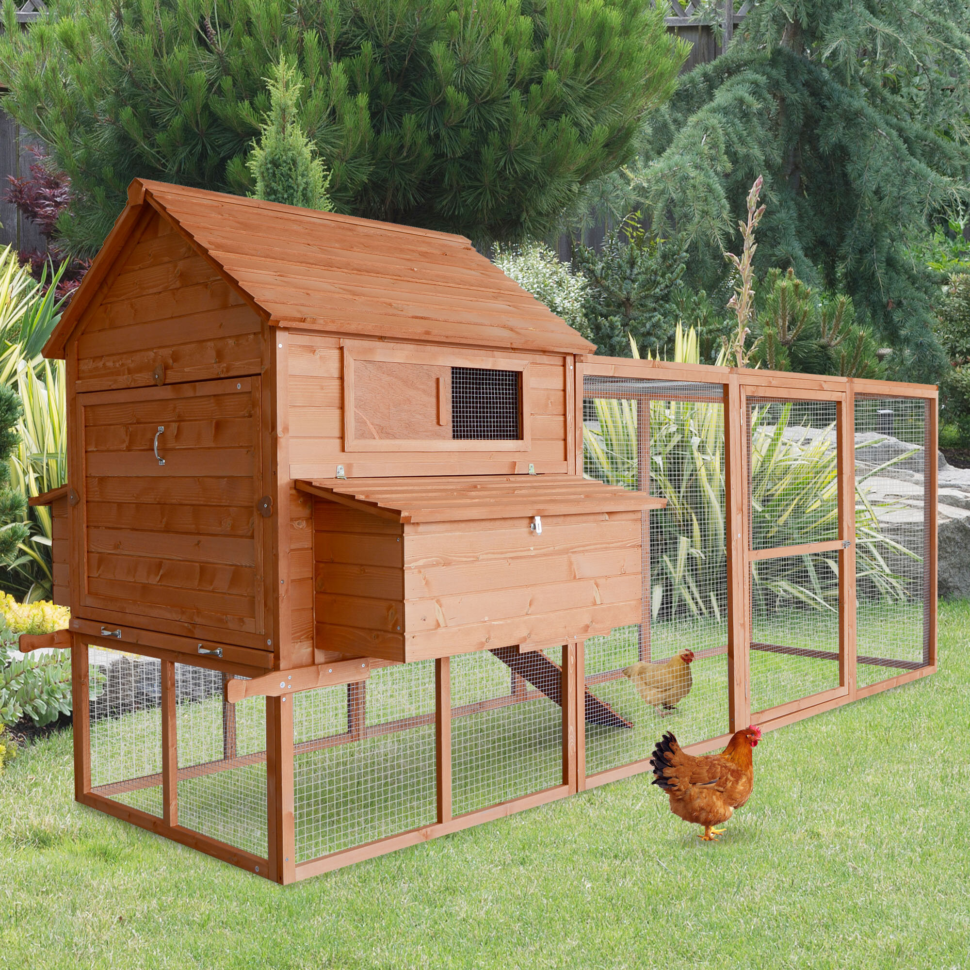 Large Backyard Chicken House With Chicken Run