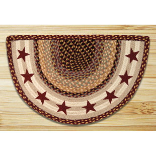 Kitchen Slice Rugs Wayfair Burgundy Stars Printed Slice Rug By Earth Rugs