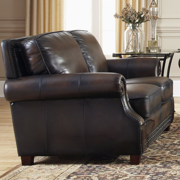 Lazzaro Leather Leather Loveseat & Reviews Wayfair