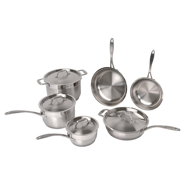 BergHOFF Professional Copper Clad Stainless Steel 10 Piece ...