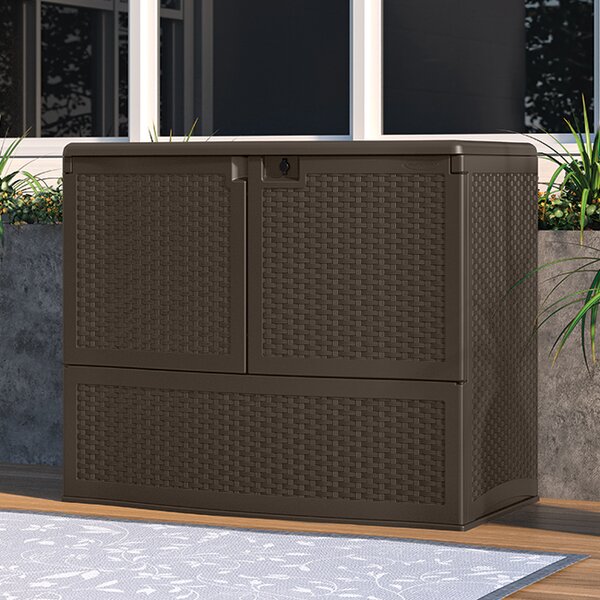 Suncast Resin Wicker Storage Box & Reviews | Wayfair.co.uk