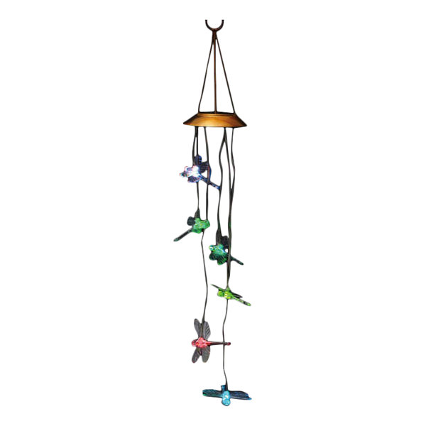 Evergreen Flag Garden Dragonfly Solar Mobile Wind Chime Evergreen Flag Garden Dragonfly Solar Mobile Wind Chime Reviews Wayfair