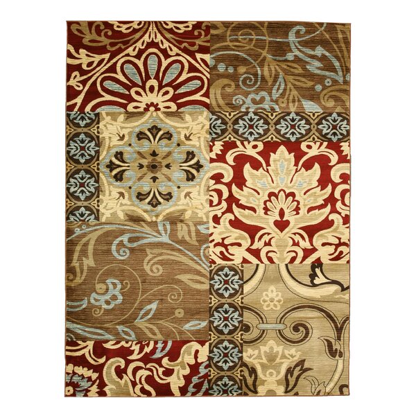 Eastern Rugs Delora Brown/Red Area Rug & Reviews | Wayfair