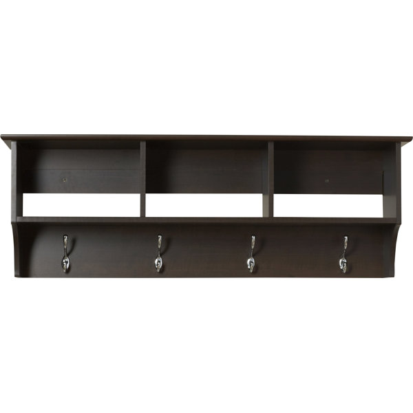 Loon Peak Somers Wall Mounted Coat Rack With Storage Cubbies Coat Hanger Shelf