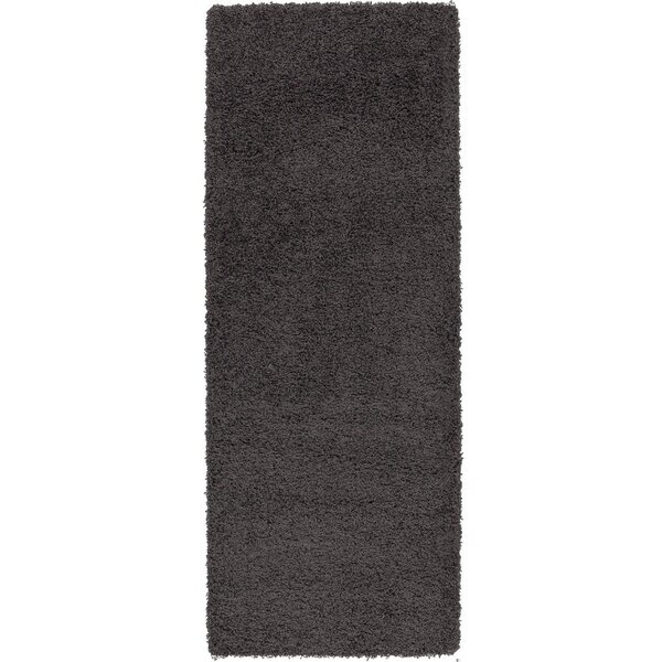 Berrnour Home Charcoal Gray Area Rug & Reviews | Wayfair