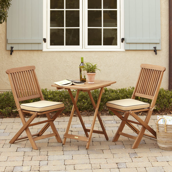 Beachcrest Home Sunny Isles Square Brazilian Eucalyptus 3 Piece Beachcrest Home Sunny Isles Square Brazilian Eucalyptus 3 Piece Bistro Set Reviews Wayfair