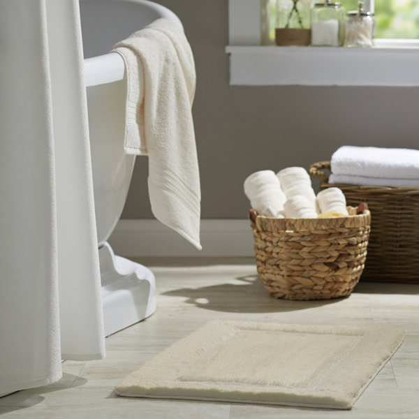 Blue & Ivory & Cream Bath Rugs & Mats You'll Love Wayfair