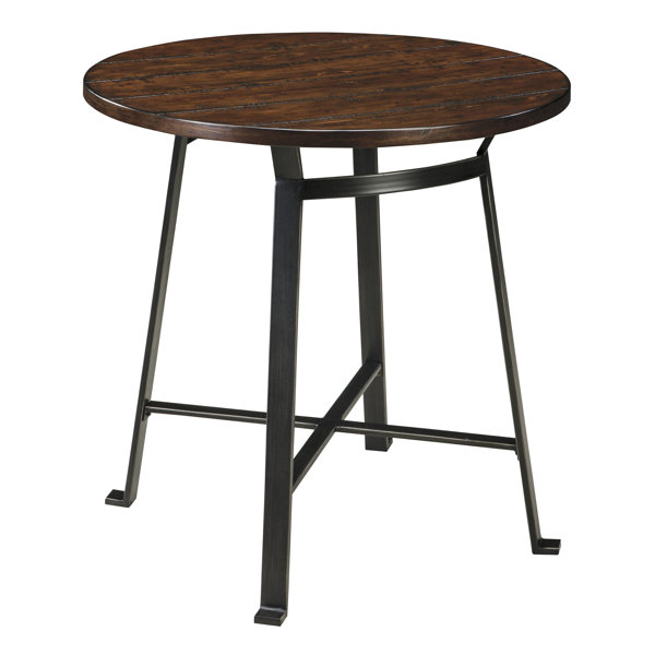 Brayden Studio Dube Round Pub Table Reviews Wayfair