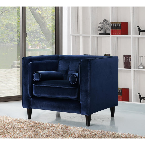 Mercer41 Riggle Velvet Club Chair & Reviews Wayfair.ca