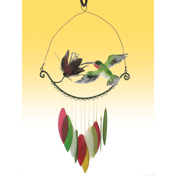 Blue Handworks Hummingbird Wind Chime Reviews Wayfair
