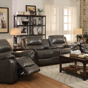 Bolander Leather Reclining Loveseat by Red Barrel Studio