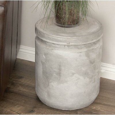 Williston Forge Hitchens Fiberclay Foot Accent Stool  Color: Gray