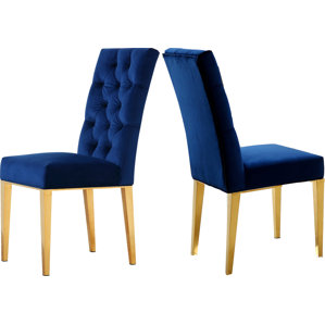 Woodland Velvet Parsons Chair (Set of 2) by Everly Quinn