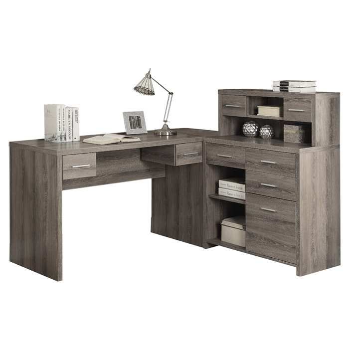 Ord L Shaped Computer Desk With Hutch Reviews Allmodern Ord L Shaped Computer Desk With Hutch