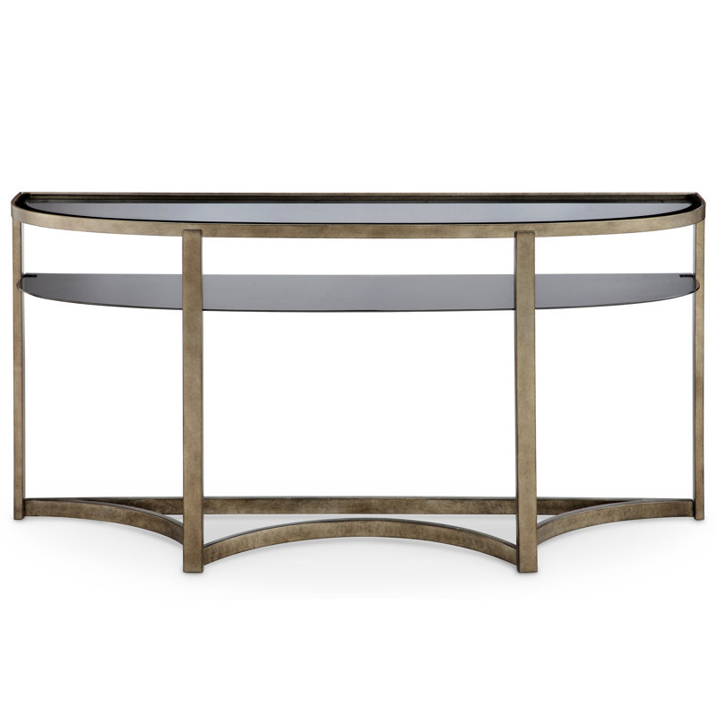 Darby Home Co Riverdale Contemporary Demilune Console Table Riverdale Contemporary Demilune Console Table